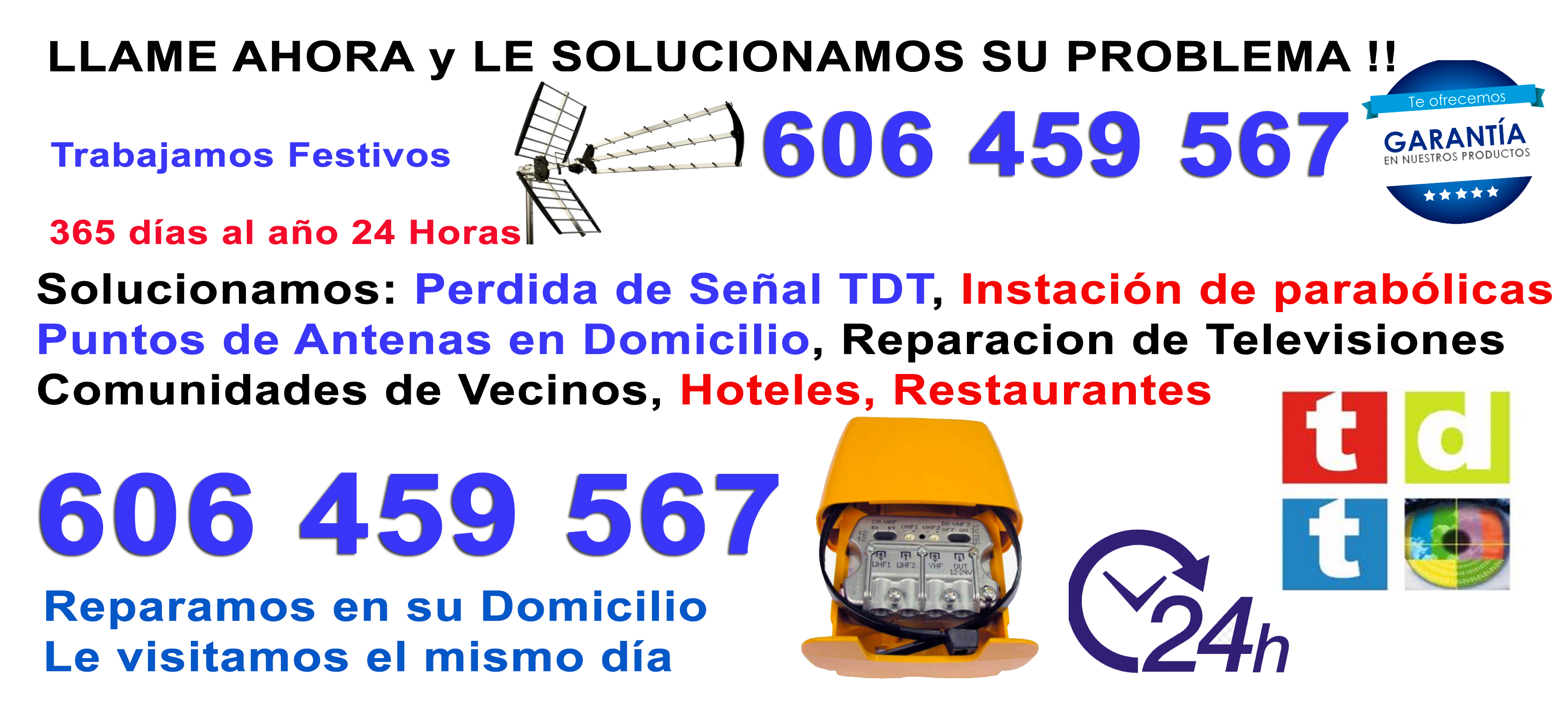 Reparaciones de Antenas TDT 50015